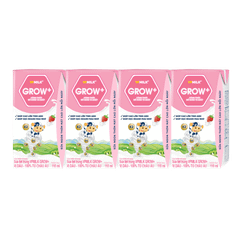 Thùng 48 hộp sữa Tiệt Trùng VPMilk Grow+ Vị Dâu (110ml/180ml)