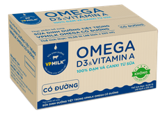 Thùng 48 bịch Sữa Dinh Dưỡng Tiệt Trùng VPMilk Omega Có Đường/Ít Đường/Không Đường (220ml)