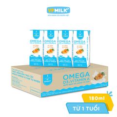 Sữa trái cây VPMILK Omega vị cam tự nhiên hộp 110ml/180ml