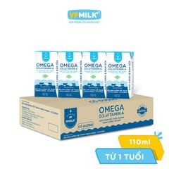 [Thùng 48 hộp] Sữa Dinh Dưỡng Tiệt Trùng VPMilk Omega - Có Đường/Ít đường