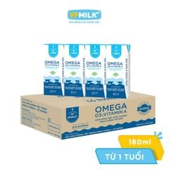 [Thùng 48 hộp] Sữa Dinh Dưỡng Tiệt Trùng VPMilk Omega - Có Đường/Ít đường