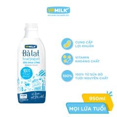 Sữa chua uống VPMilk Đà Lạt True Yogurt dinh dưỡng cao 200ml/450ml/950ml