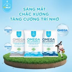 Thùng 48 bịch Sữa Dinh Dưỡng Tiệt Trùng VPMilk Omega Có Đường/Ít Đường/Không Đường (220ml)