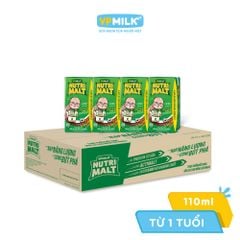 Thùng 48 hộp sữa Ca Cao Mầm Lúa Mạch Đen Nutrimalt đầy đủ dưỡng chất cho trẻ trên 1 tuổi (110ml/180ml)