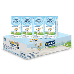 Thùng 48 hộp sữa Tiệt Trùng VPMilk Grow+ Có Đường (110ml/180ml)