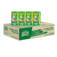 Thùng 48 hộp sữa Ca Cao Mầm Lúa Mạch Đen Nutrimalt đầy đủ dưỡng chất cho trẻ trên 1 tuổi (110ml/180ml)