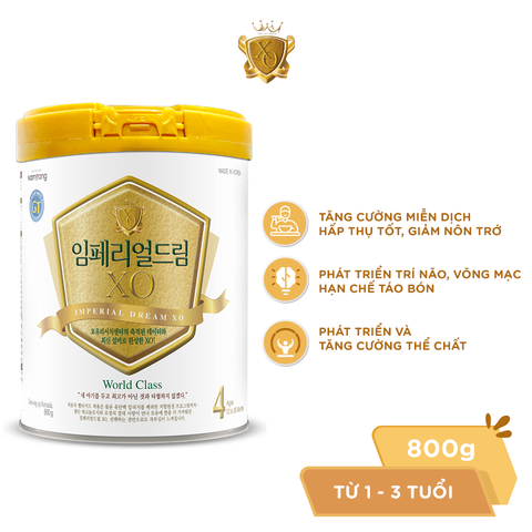 [DATE T7.25] Sữa Bột XO 4 GT 800g cho trẻ 1-3 tuổi khỏe mạnh, phát triển toàn diện