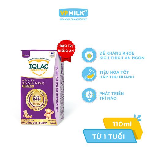 Thùng 48 Hộp IQLac Colostrum Biếng Ăn Suy Dinh Dưỡng Premium