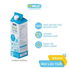 Sữa Tươi Thanh Trùng Đà Lạt True Milk không đường/ít đường (200ml/450ml/950ml)