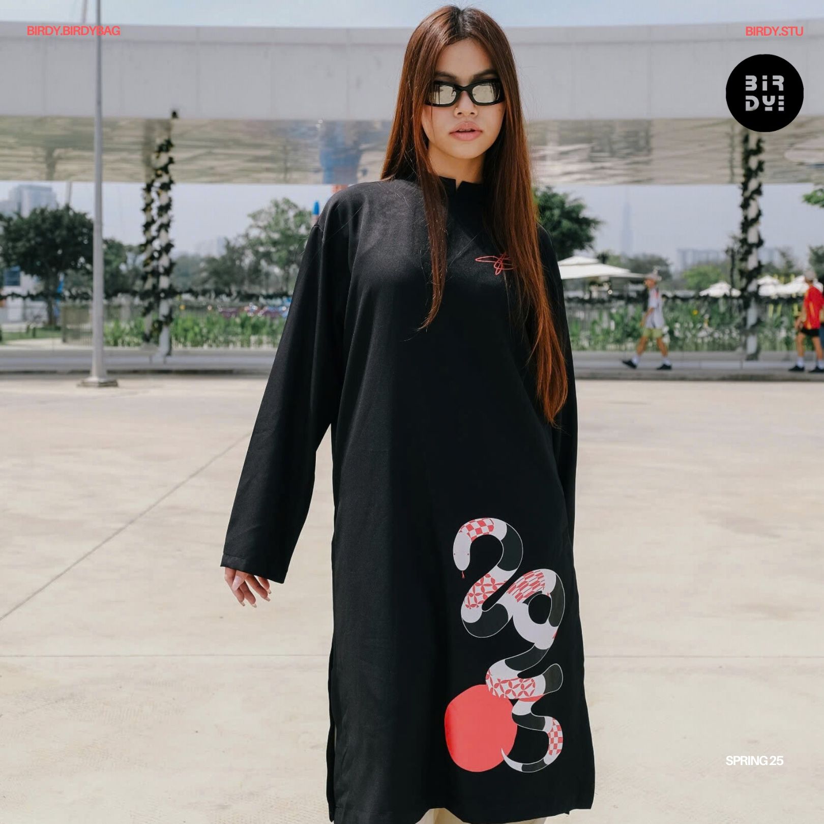  ÁO DÀI BIRDY 2025 - BLACK 