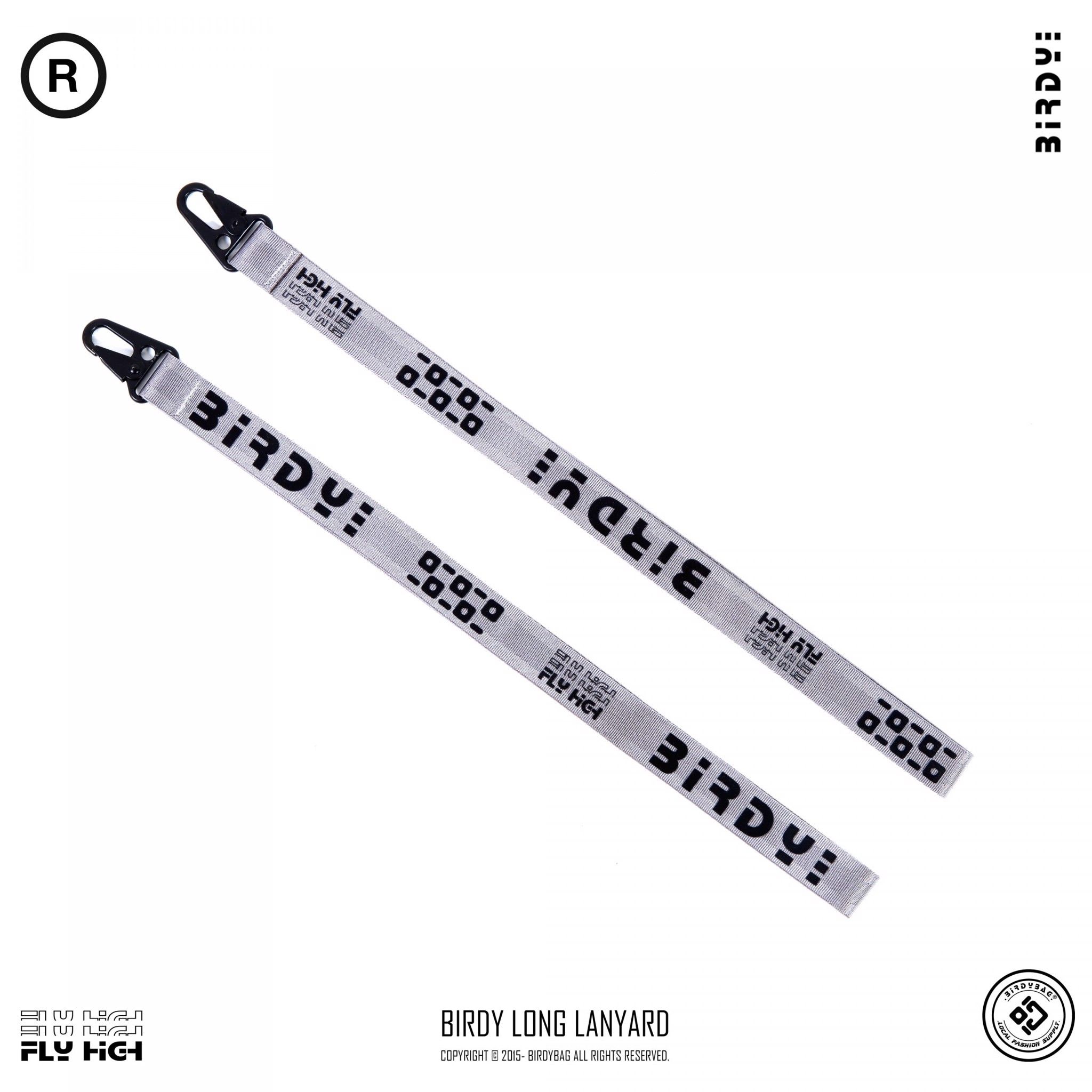  MÓC KHOÁ KEYCHAIN BIRDYBAG LONG LANYARD/Grey 