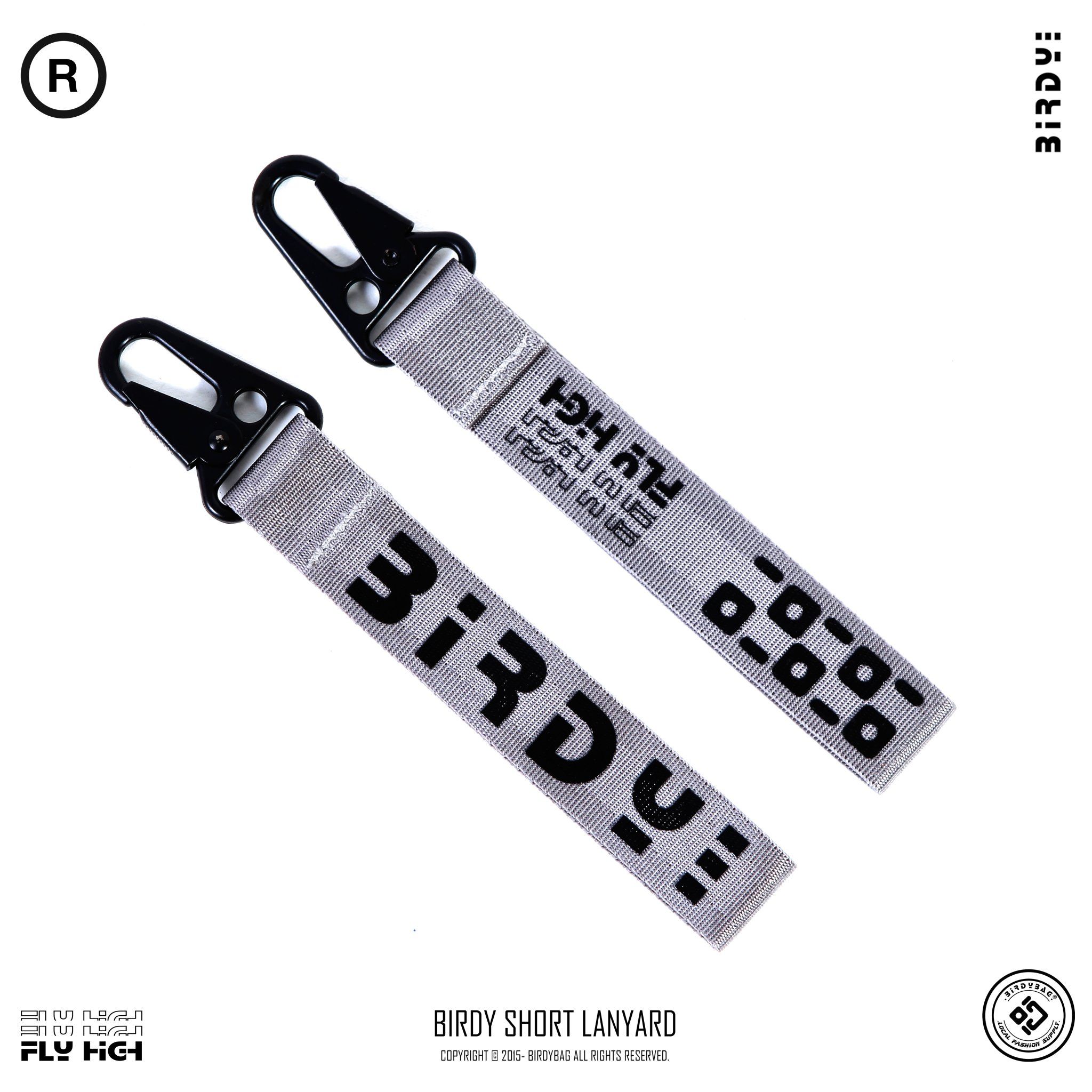  MÓC KHOÁ KEYCHAIN BIRDYBAG SHORT /Grey 