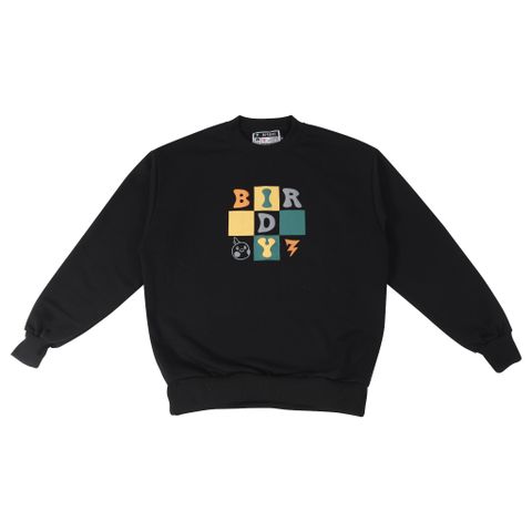  ÁO SWEATER  BIRDY TIC TAC TOE RESTRICTED/Black 