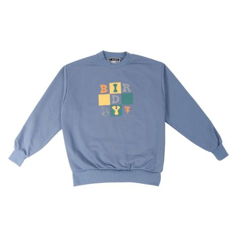  ÁO SWEATER  BIRDY TIC TAC TOE RESTRICTED/Blue 