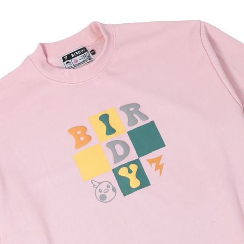  ÁO SWEATER  BIRDY TIC TAC TOE RESTRICTED/Pink 