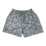  QUẦN SHORT CUBAN BIRDY BANDANA/Grey 