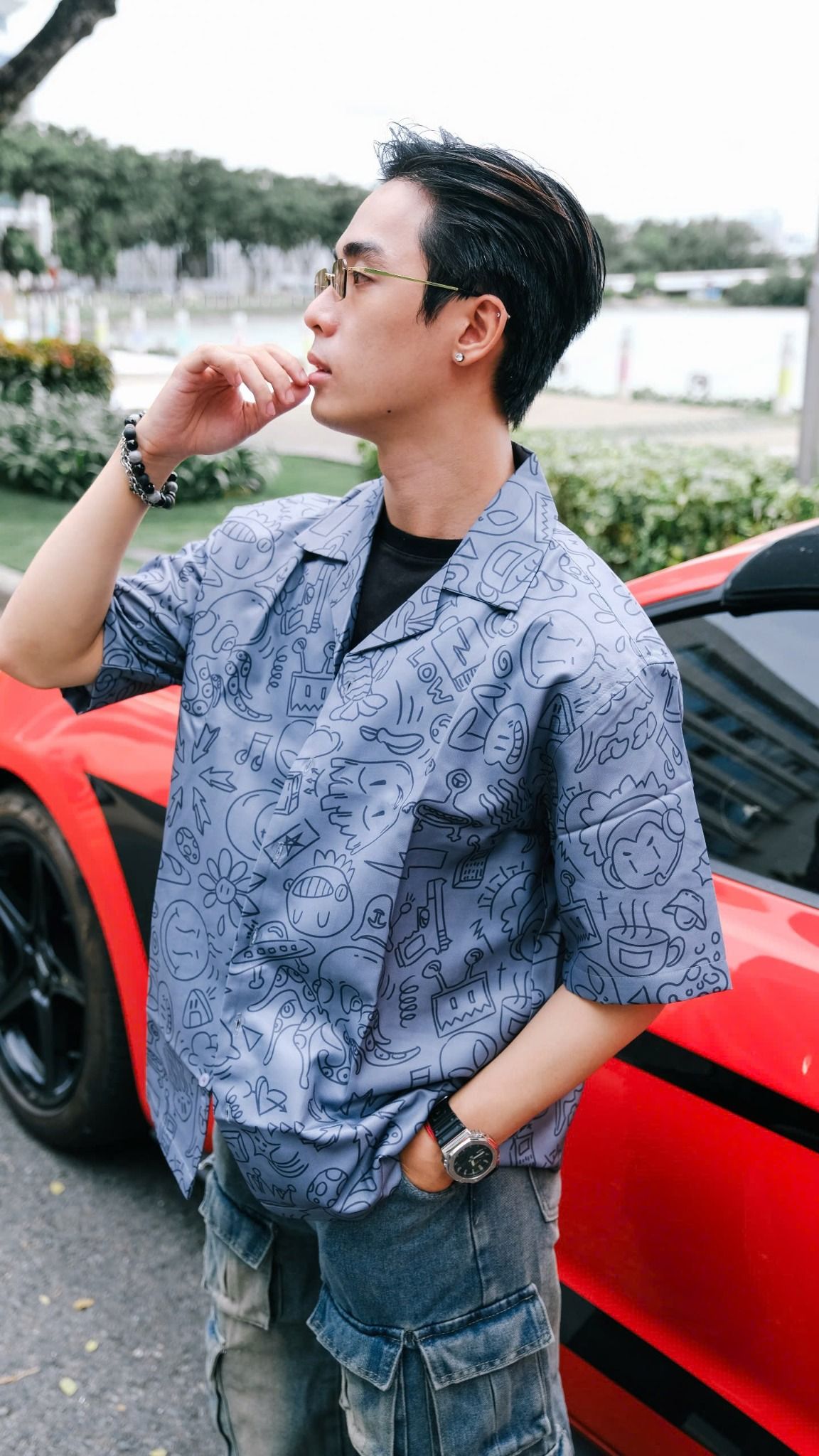  ÁO SƠMI BIRDY/cute doodle 