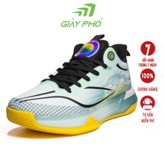 Giày Bóng Rổ 35005 Màu Trắng Xanh