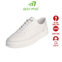 Giày Da Thể Thao Xrun Sliver 3 Màu Full Trắng, Da Cừu 100%, Đế EVA Siêu Nhẹ và Êm, Bảo Hành 6 Tháng