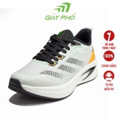Giày Thể Thao BT7132 Màu Xám Cam, Vải Dệt Kim Thoáng Khí