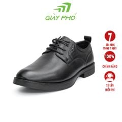 Giày Công Sở Da Thật 0048-1 Màu Đen, Bảo Hành 6 Tháng