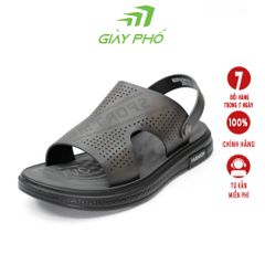 Dép Da Thật 100% Quai Hậu Cao Cấp Màu Nâu 29210