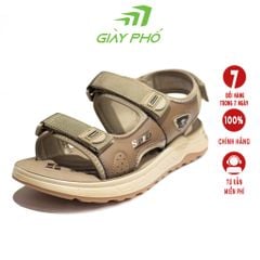 Dép Da Quai Hậu Cao Cấp Màu Nâu T6752