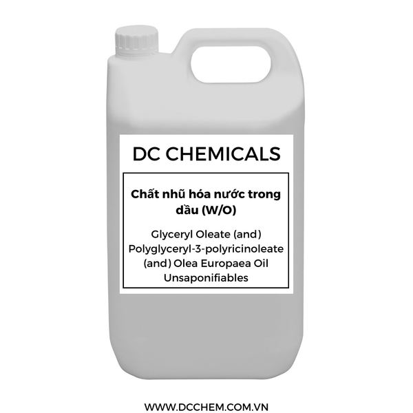  Chất nhũ hóa nước trong dầu (W/O) - Glyceryl Oleate (and) Polyglyceryl-3-polyricinoleate (and) Olea Europaea Oil Unsaponifiables 