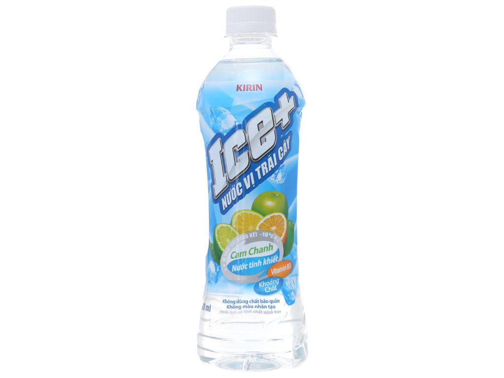  ICE+ Vị Cam chanh 490 ml 