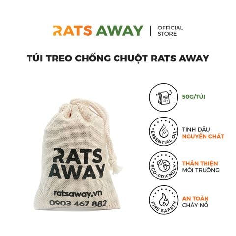  Combo dùng thử: Túi treo + Chai xịt 300ml RATS AWAY 