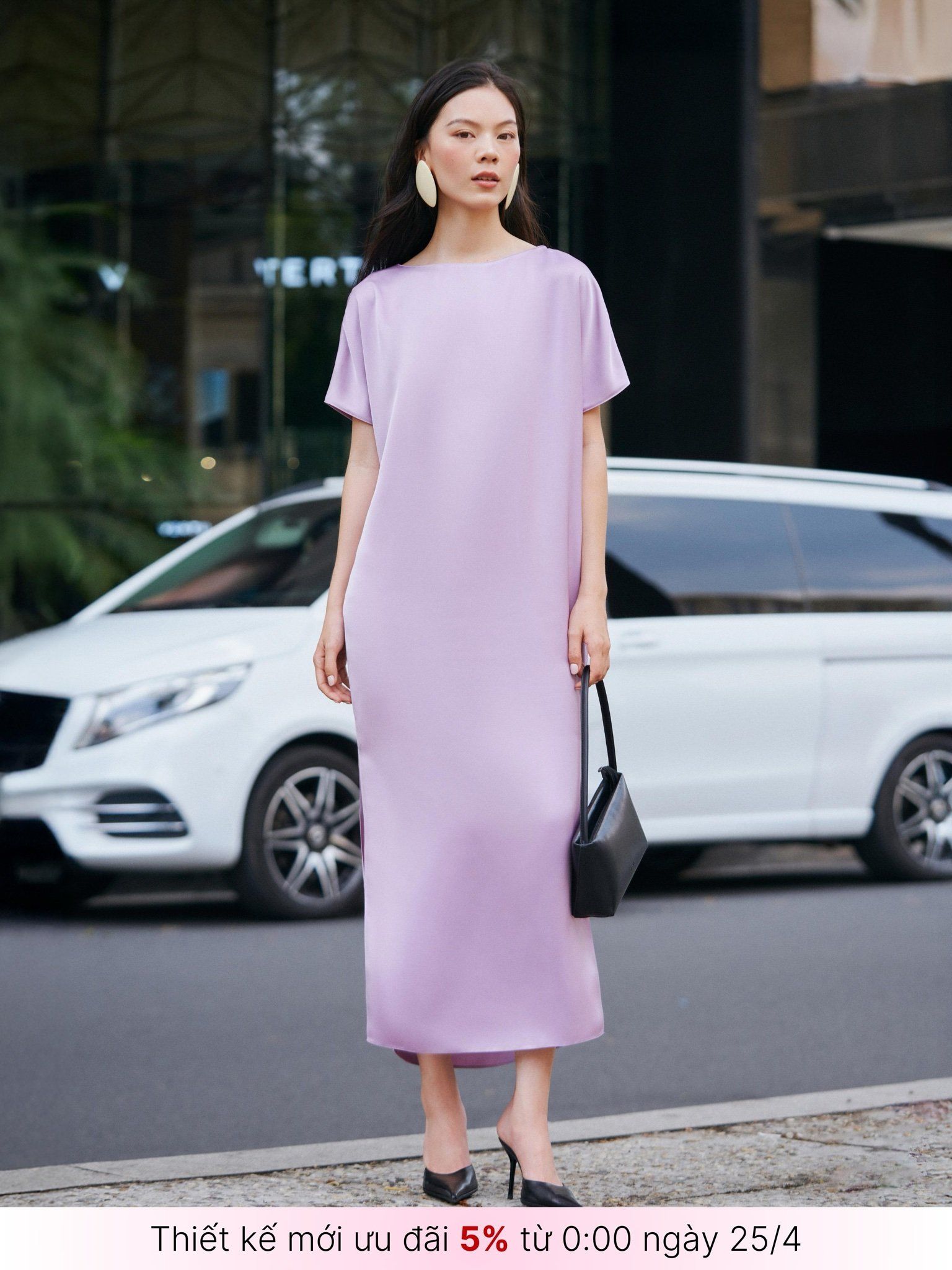  Mauve Signature dress - phiên bản trơn màu nâng cấp 