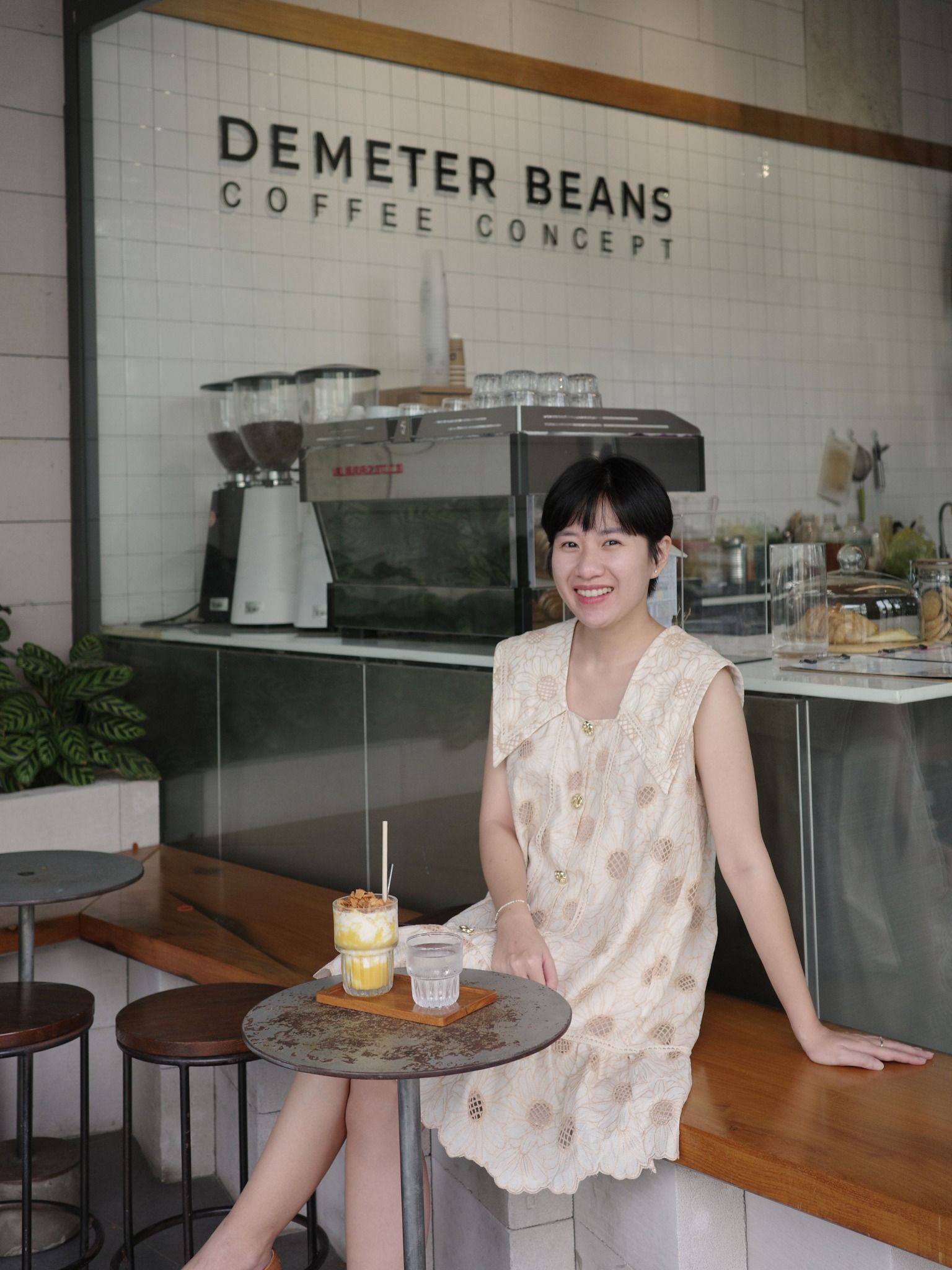  Đầm cotton thêu cổ thuỷ thủ Mauve Sailor dress 