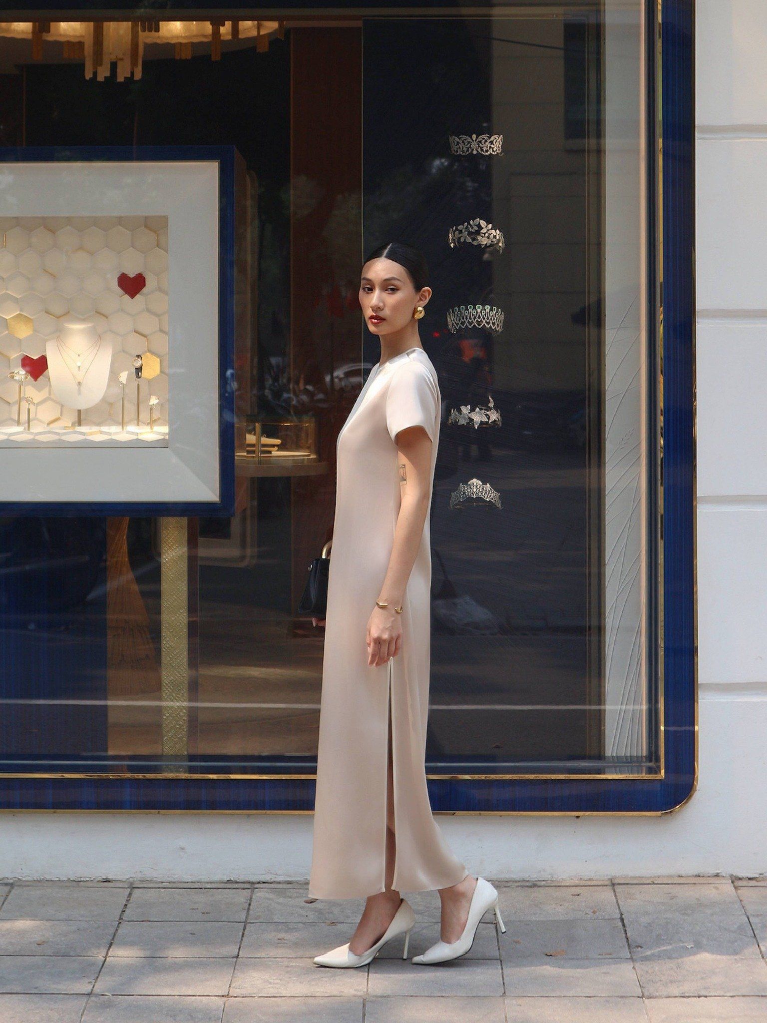  Đầm sườn xám cách điệu | Mauve Shanghai dress 