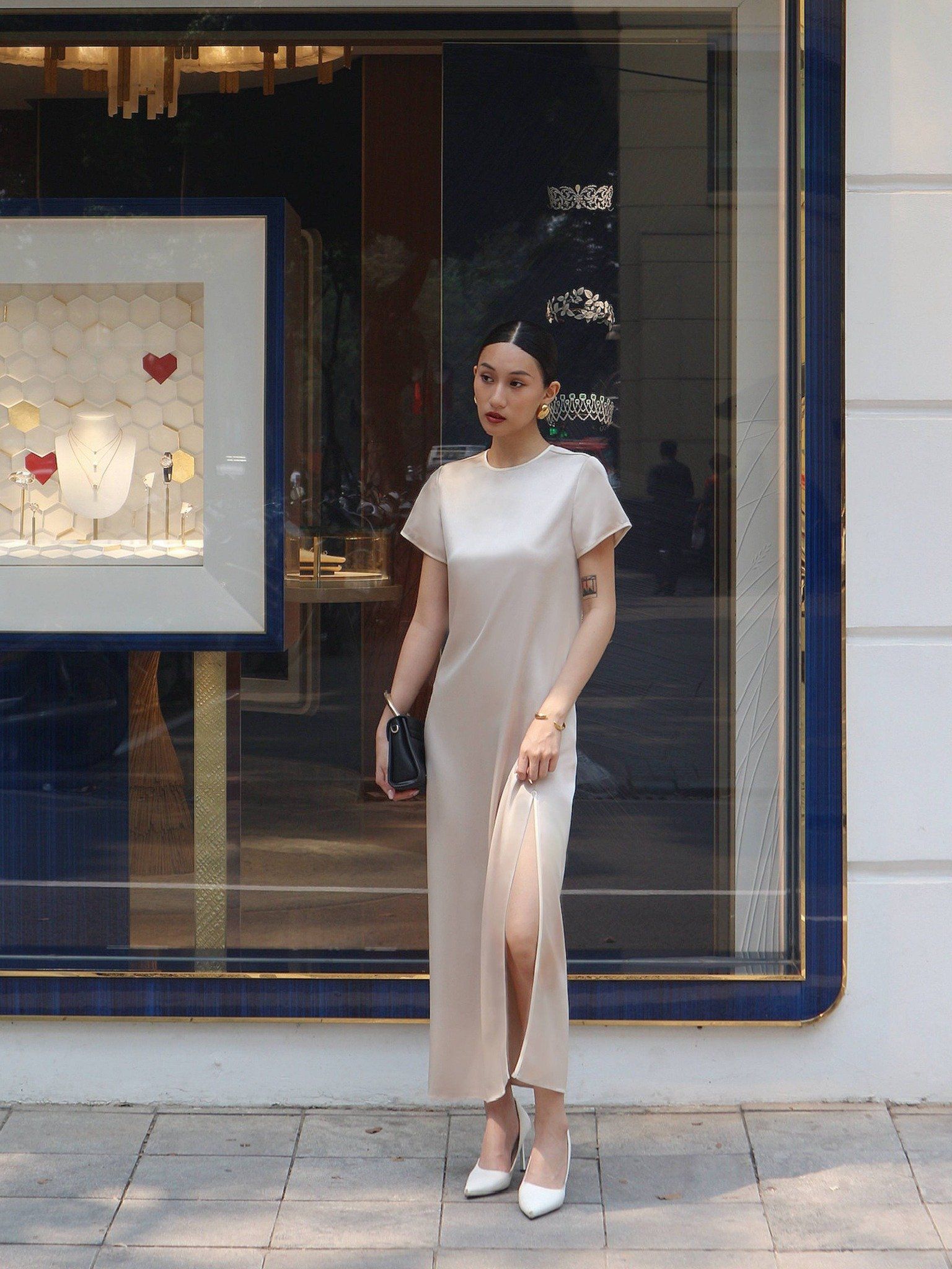 Đầm sườn xám cách điệu | Mauve Shanghai dress 