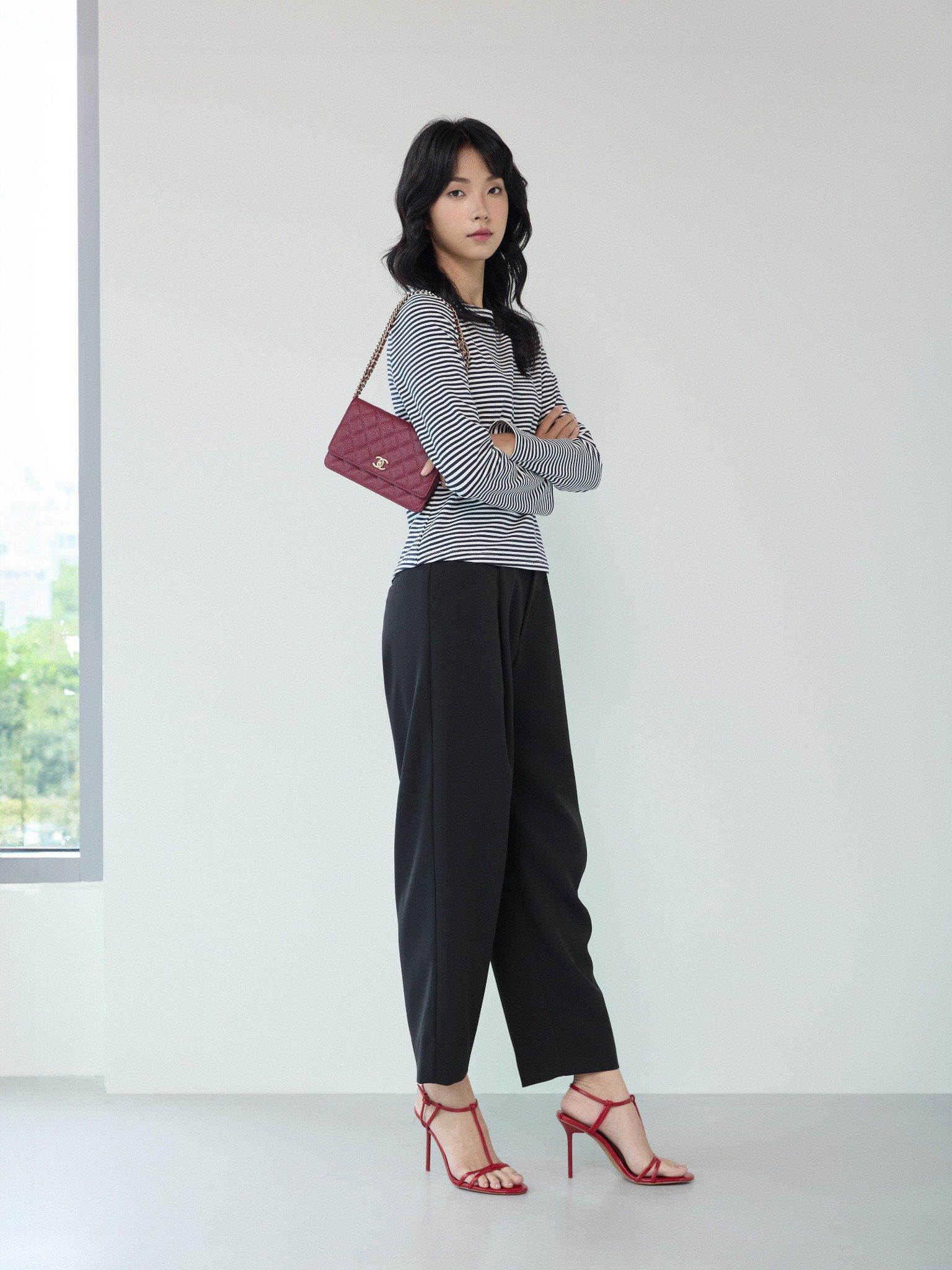  Quần tây dáng baggy | Mauve Baggy pants 