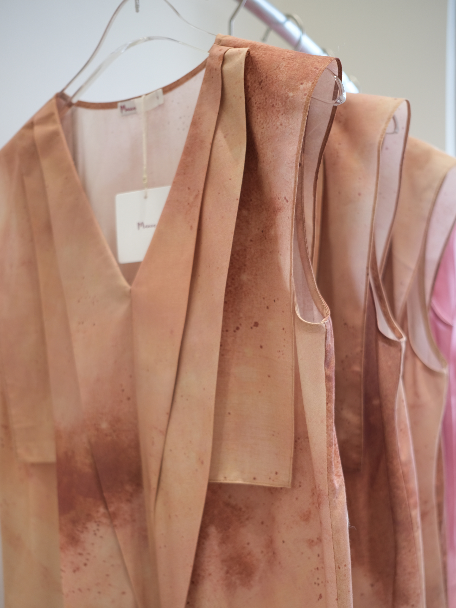 Đầm xếp ly loang màu Mauve Tie dye dress 