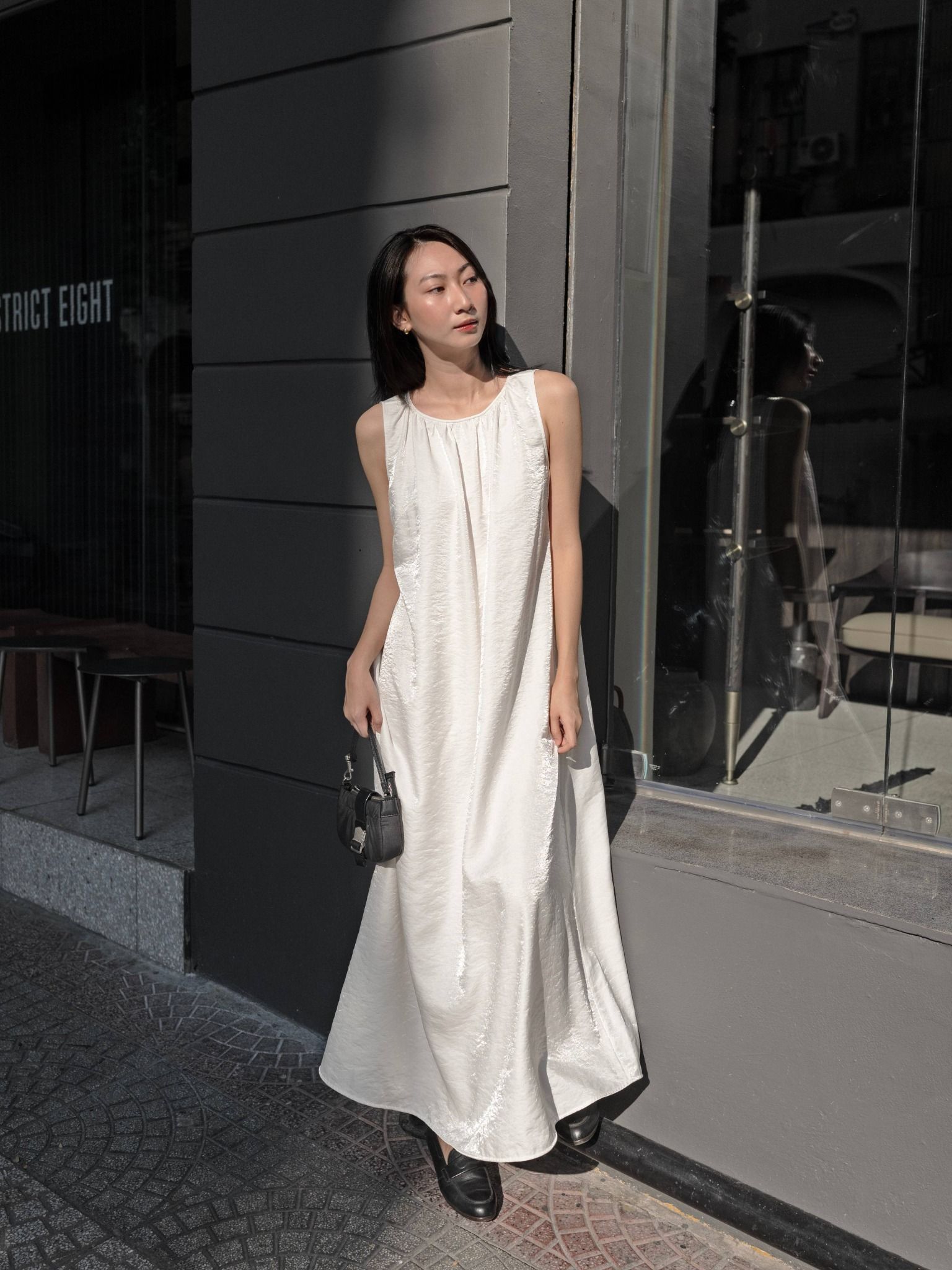  Đầm maxi trắng Mauve Delicate dress 
