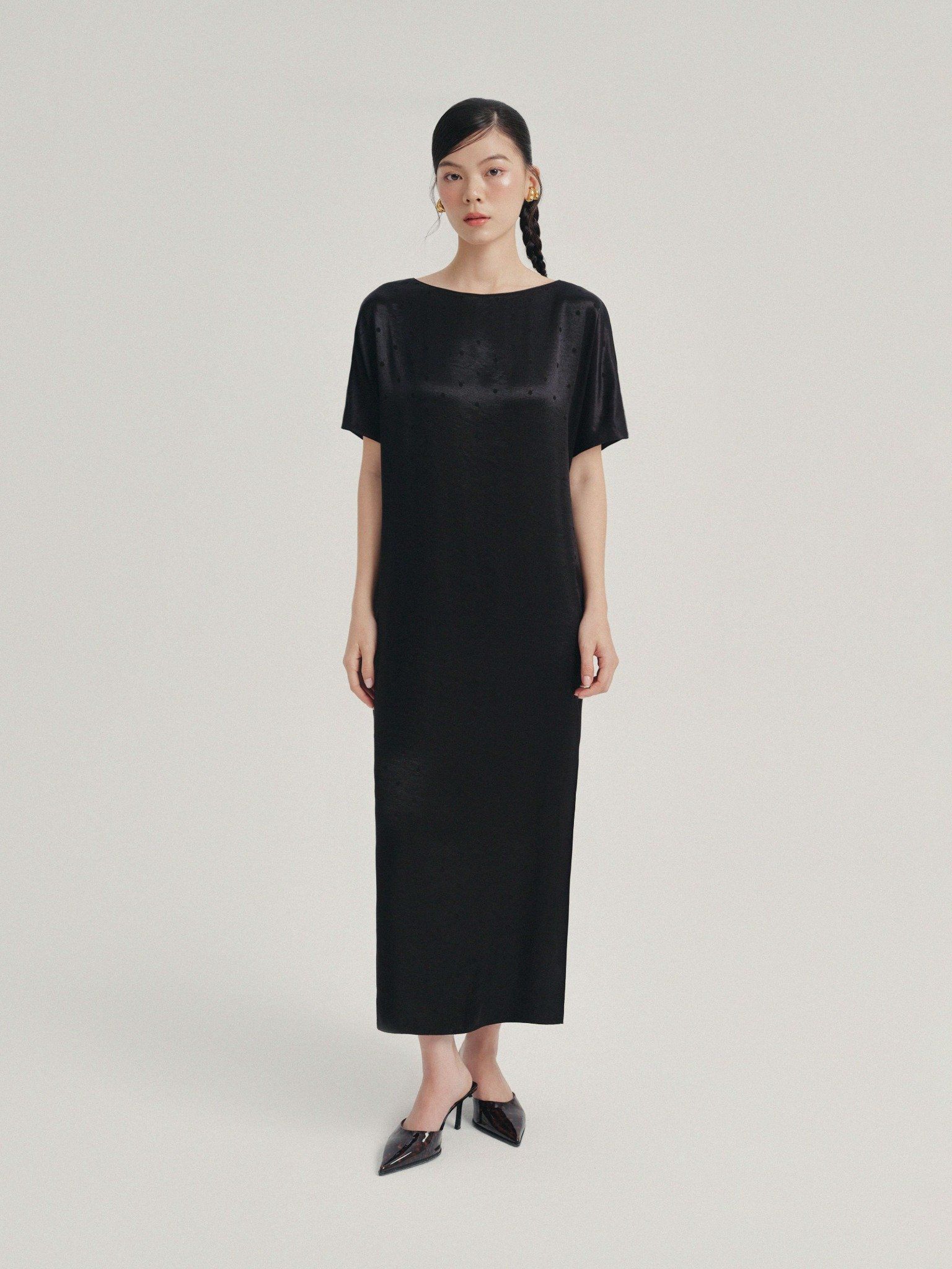  Mauve Signature dress - phiên bản chấm bi 