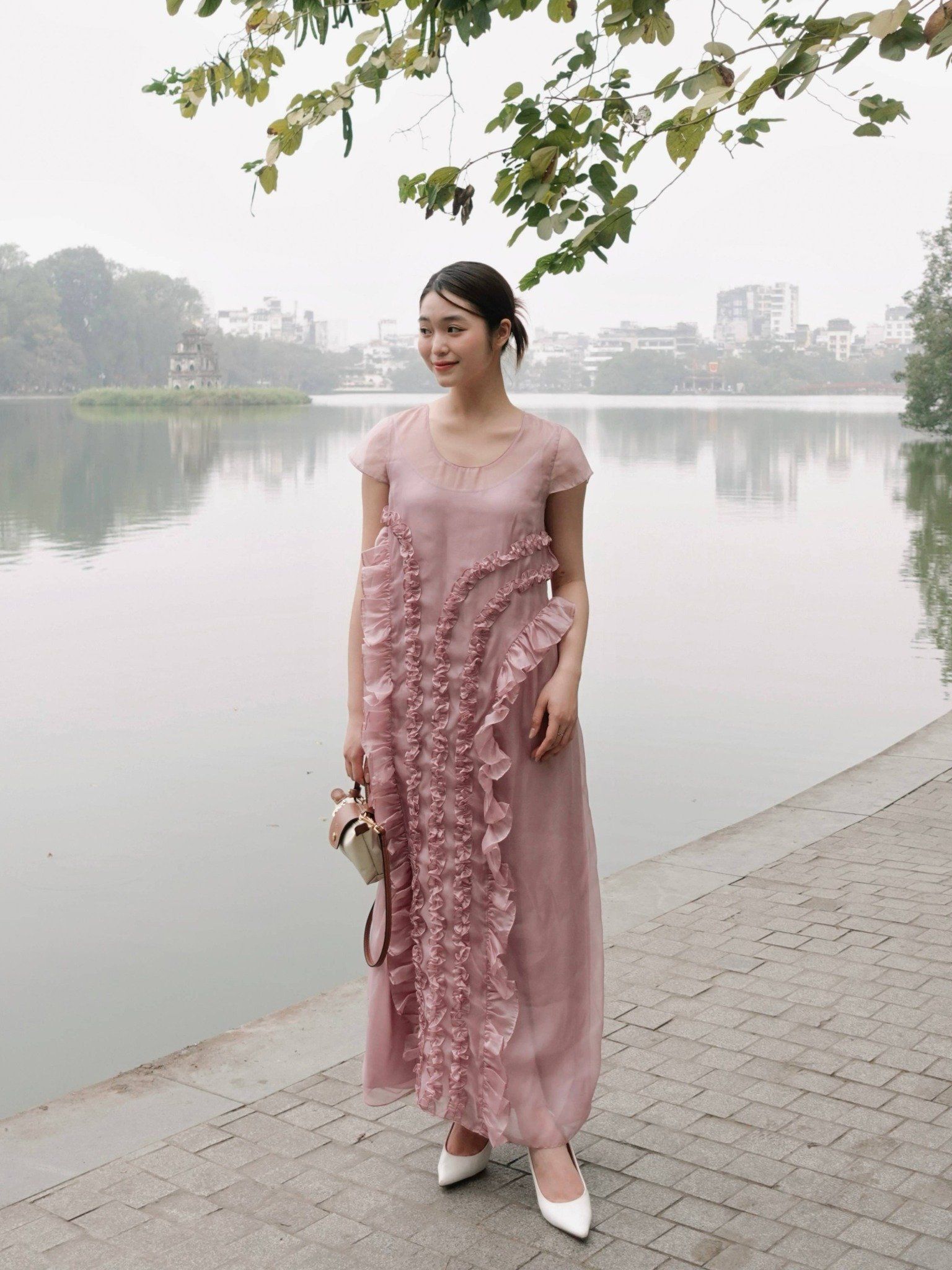  Đầm maxi tơ bèo | Mauve Muse dress 