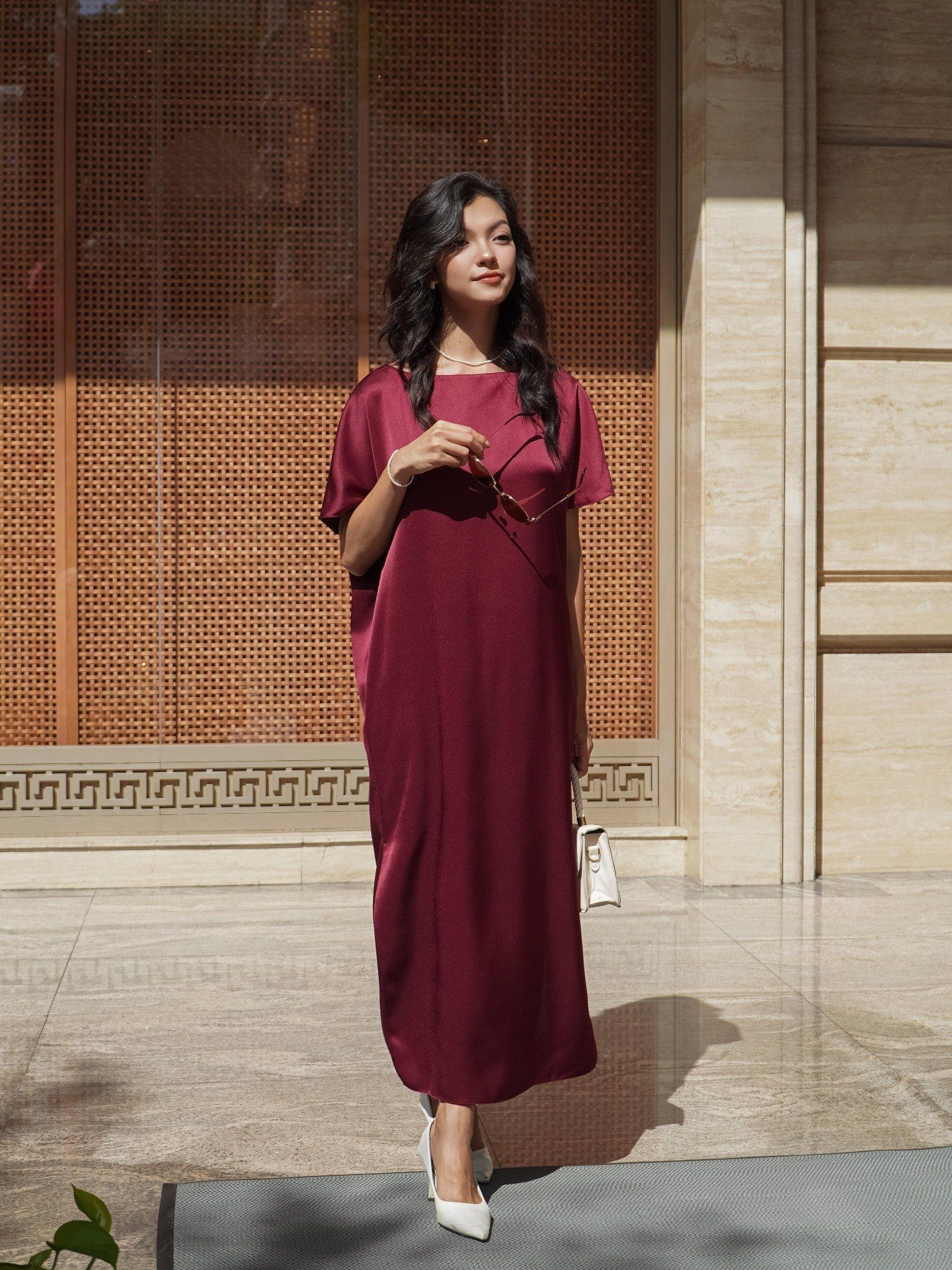  Mauve Signature dress - phiên bản trơn màu nâng cấp 