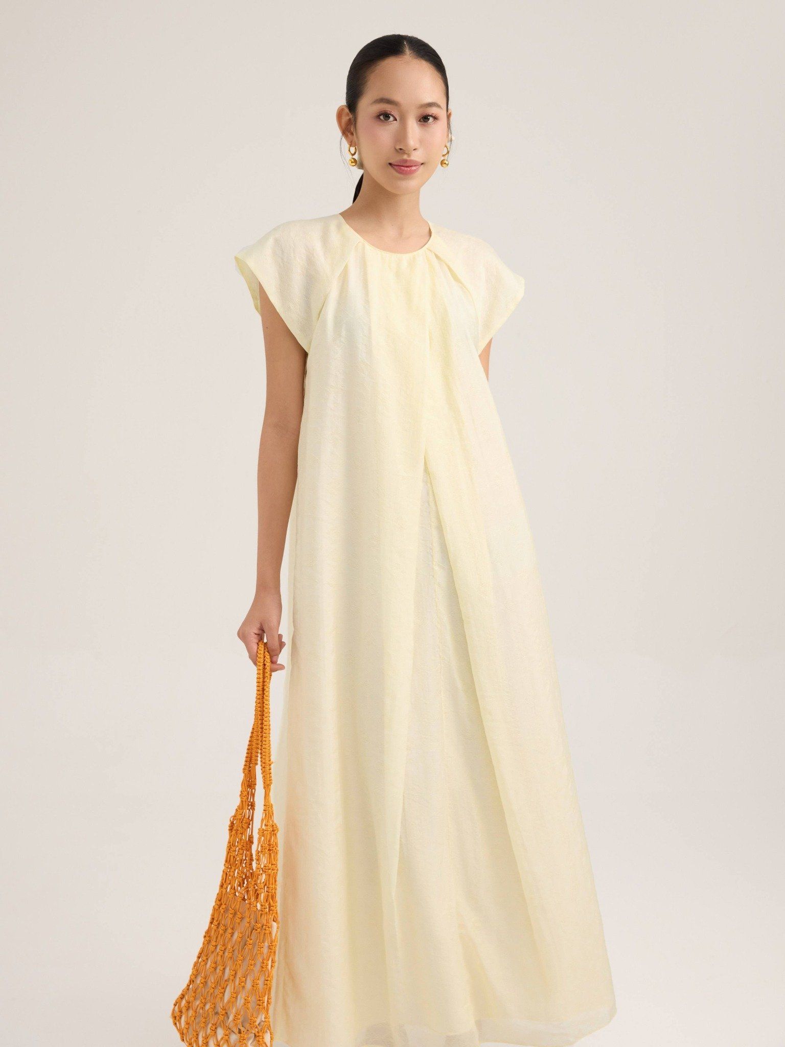  Đầm maxi cotton tơ Mauve A dress 