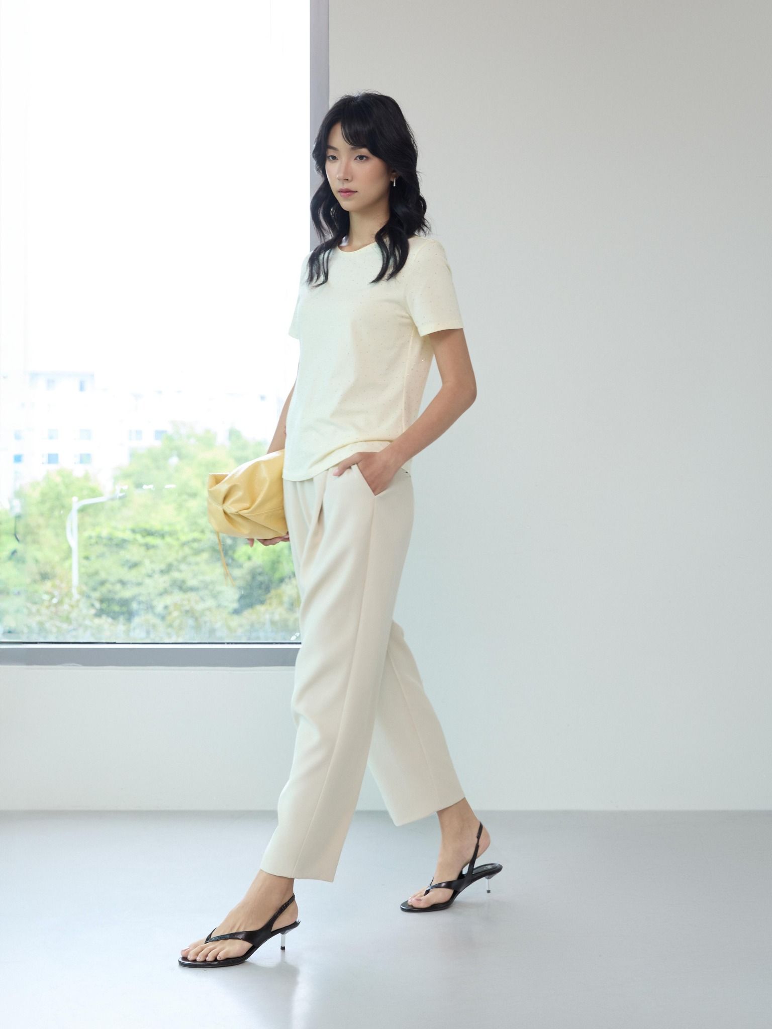 Áo phông đính hạt | Mauve Twinkle tee 