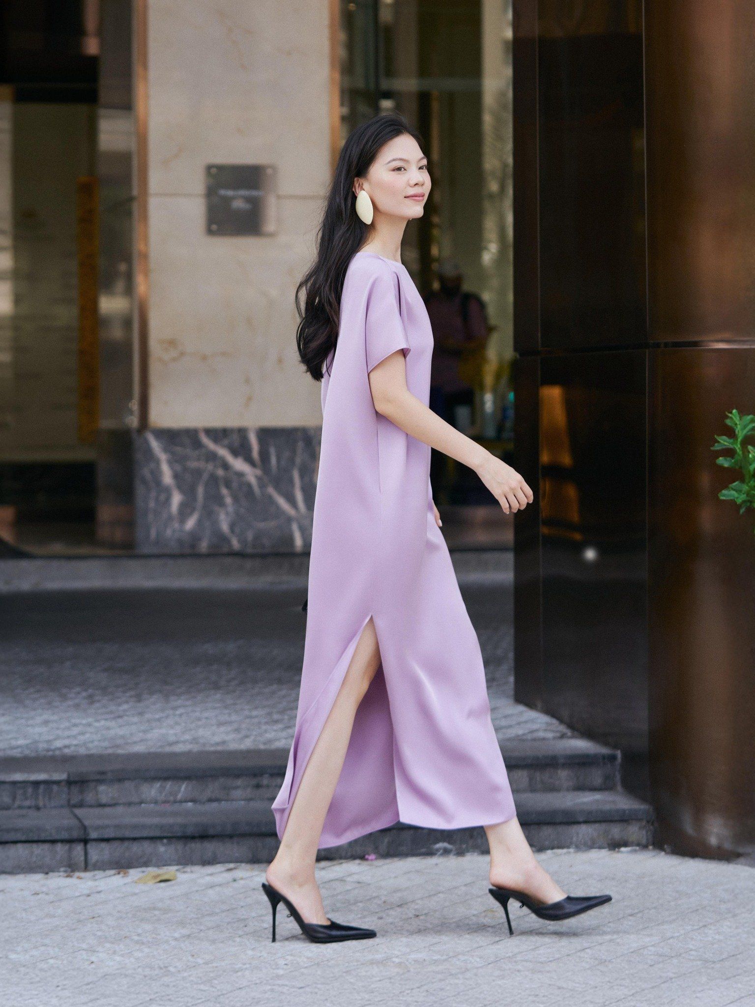  Mauve Signature dress - phiên bản trơn màu nâng cấp 