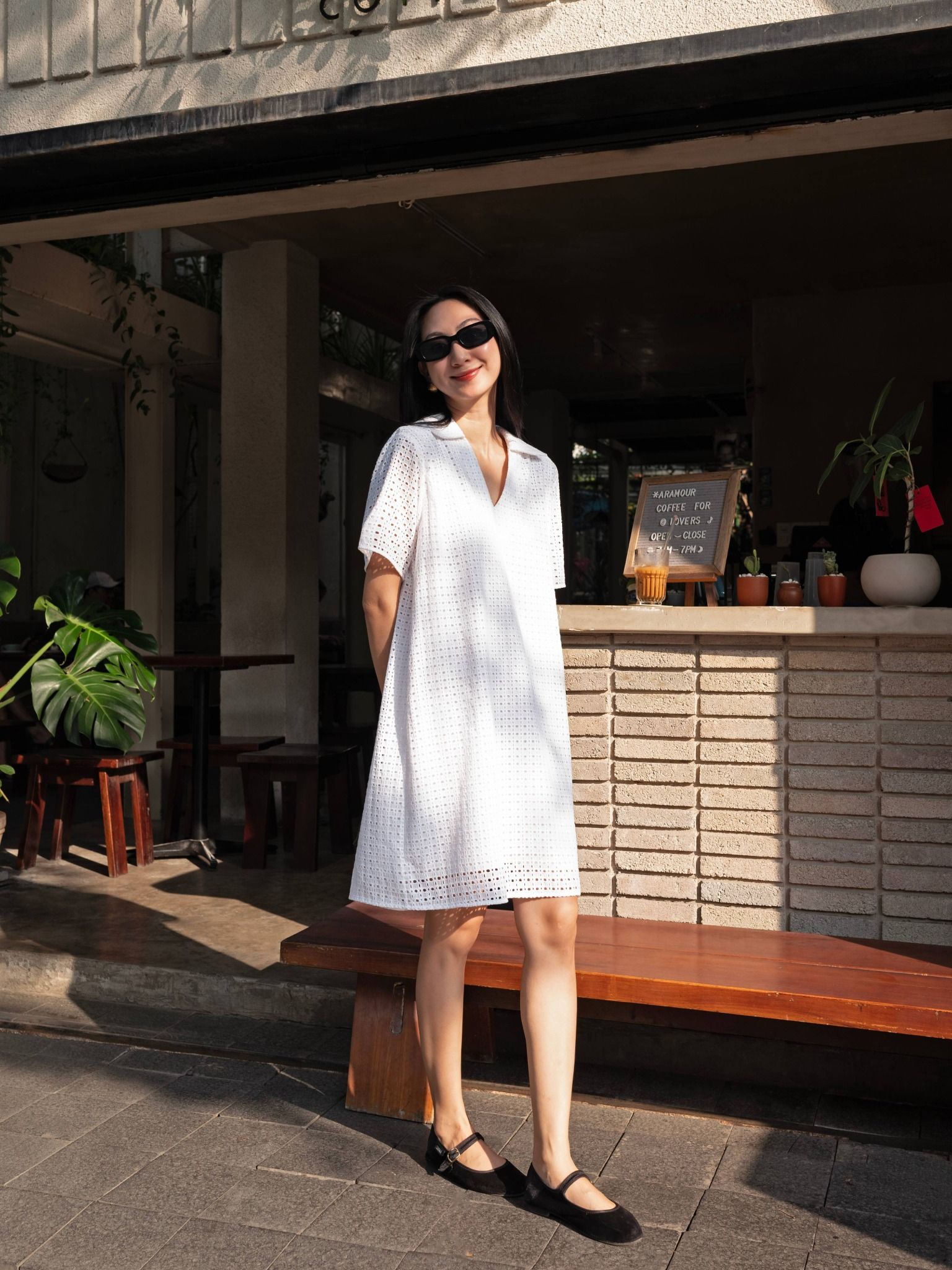  Đầm sơ mi oversize | Mauve Cotton Shirt dress 