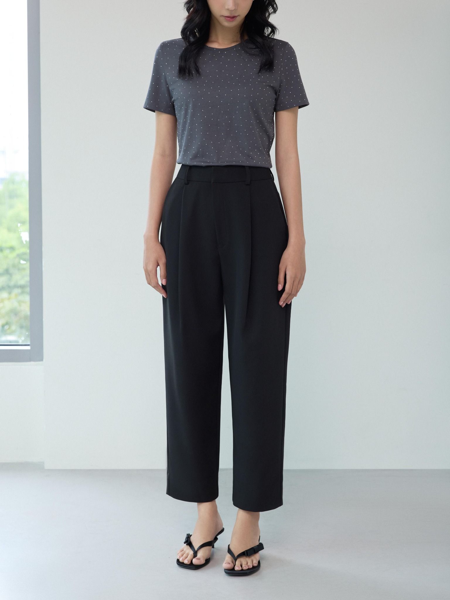  Quần tây dáng baggy | Mauve Baggy pants 