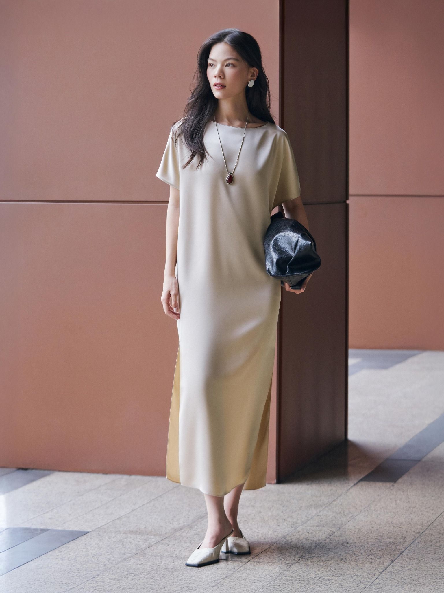  Mauve Signature dress - phiên bản trơn màu nâng cấp 