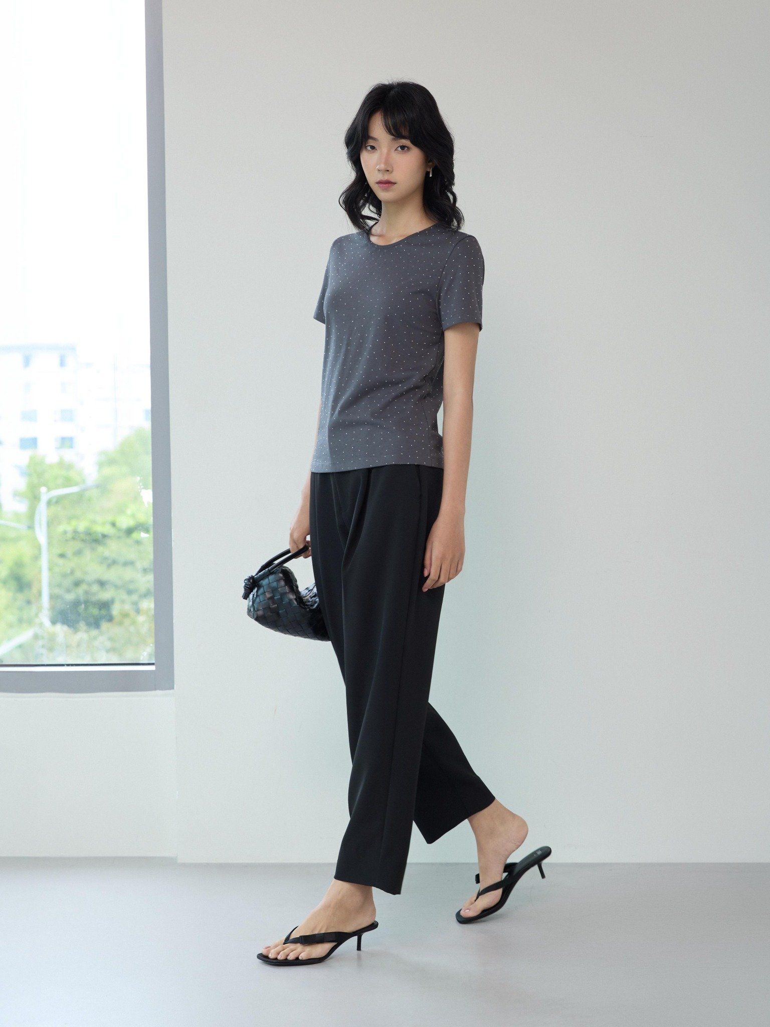  Quần tây dáng baggy | Mauve Baggy pants 