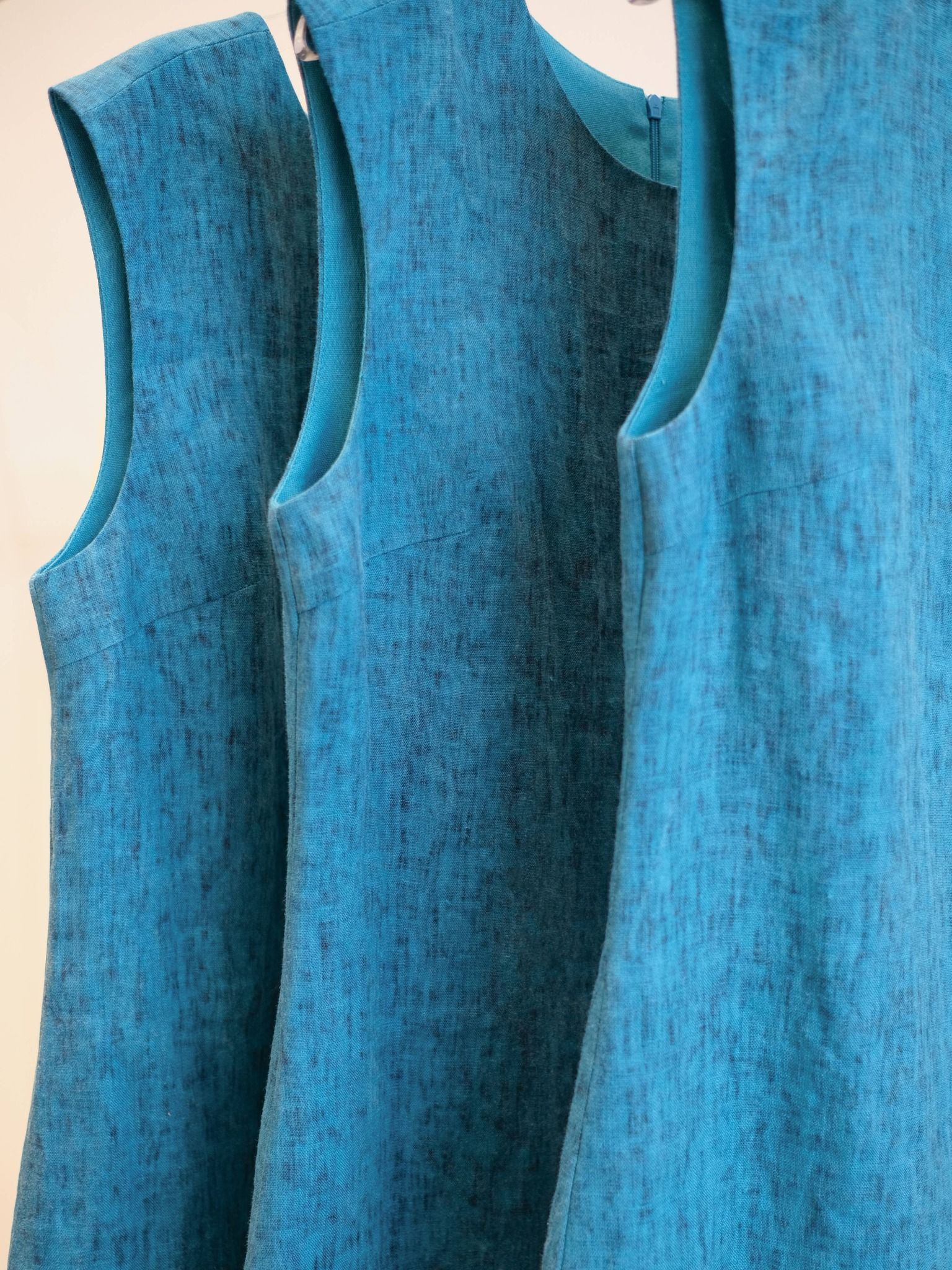  Đầm ngắn basic Mauve linen mini dress 