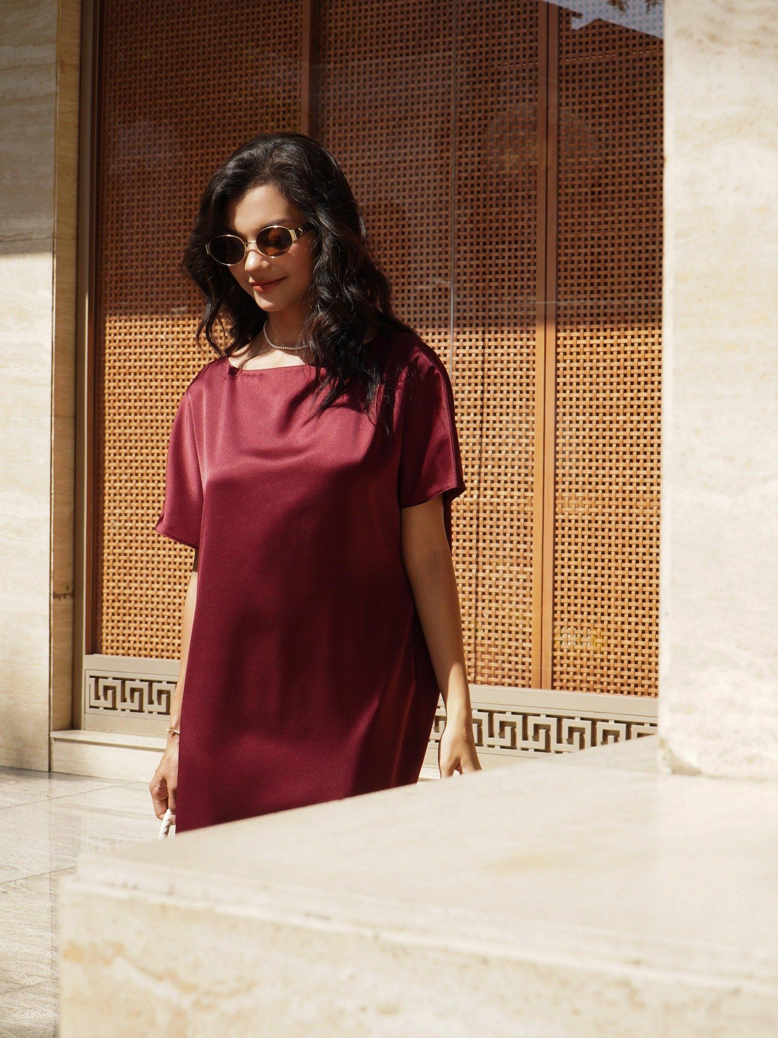  Mauve Signature dress - phiên bản trơn màu nâng cấp 