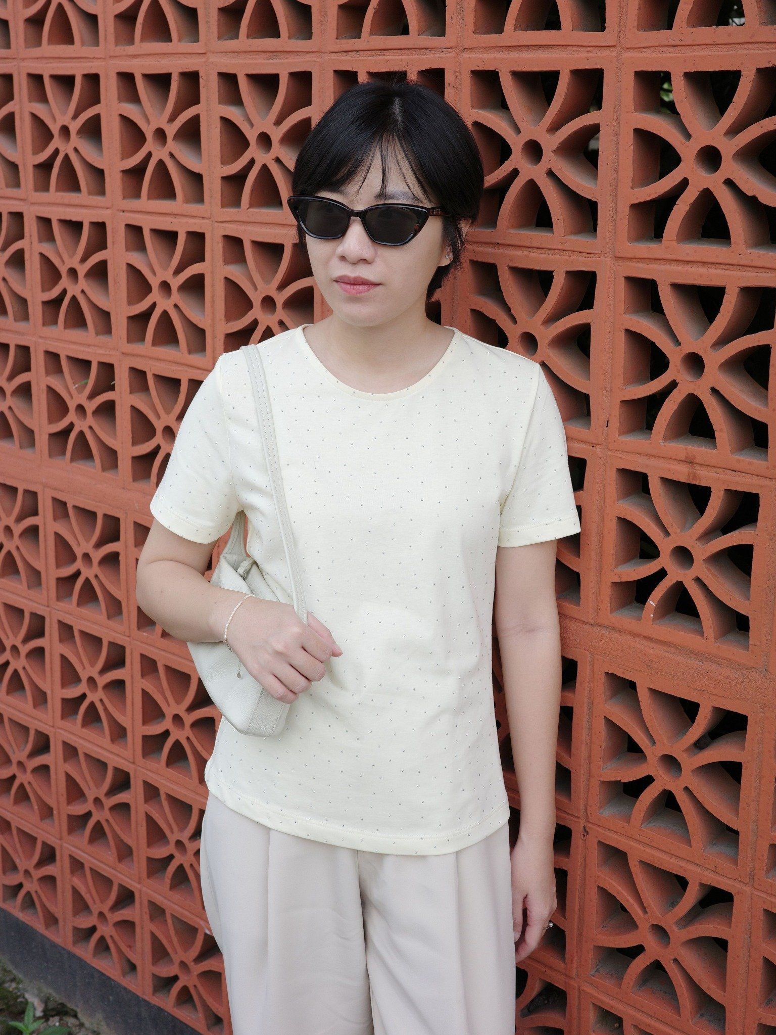  Áo phông đính hạt | Mauve Twinkle tee 